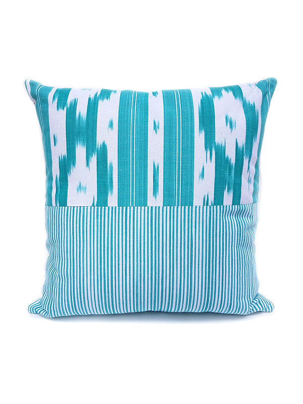 Tela Mallorquina Ikat 104 turquesa - Imagen 2