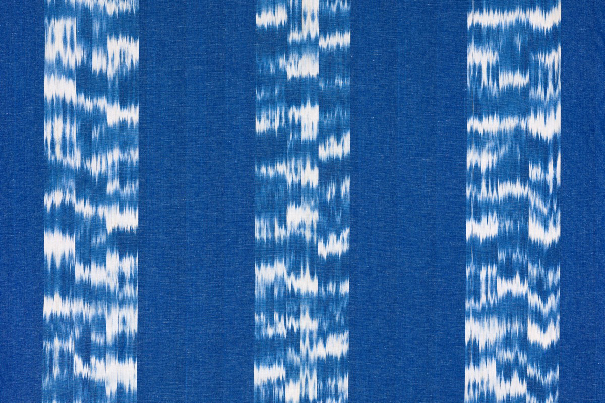 Ikat stoff 99 blau