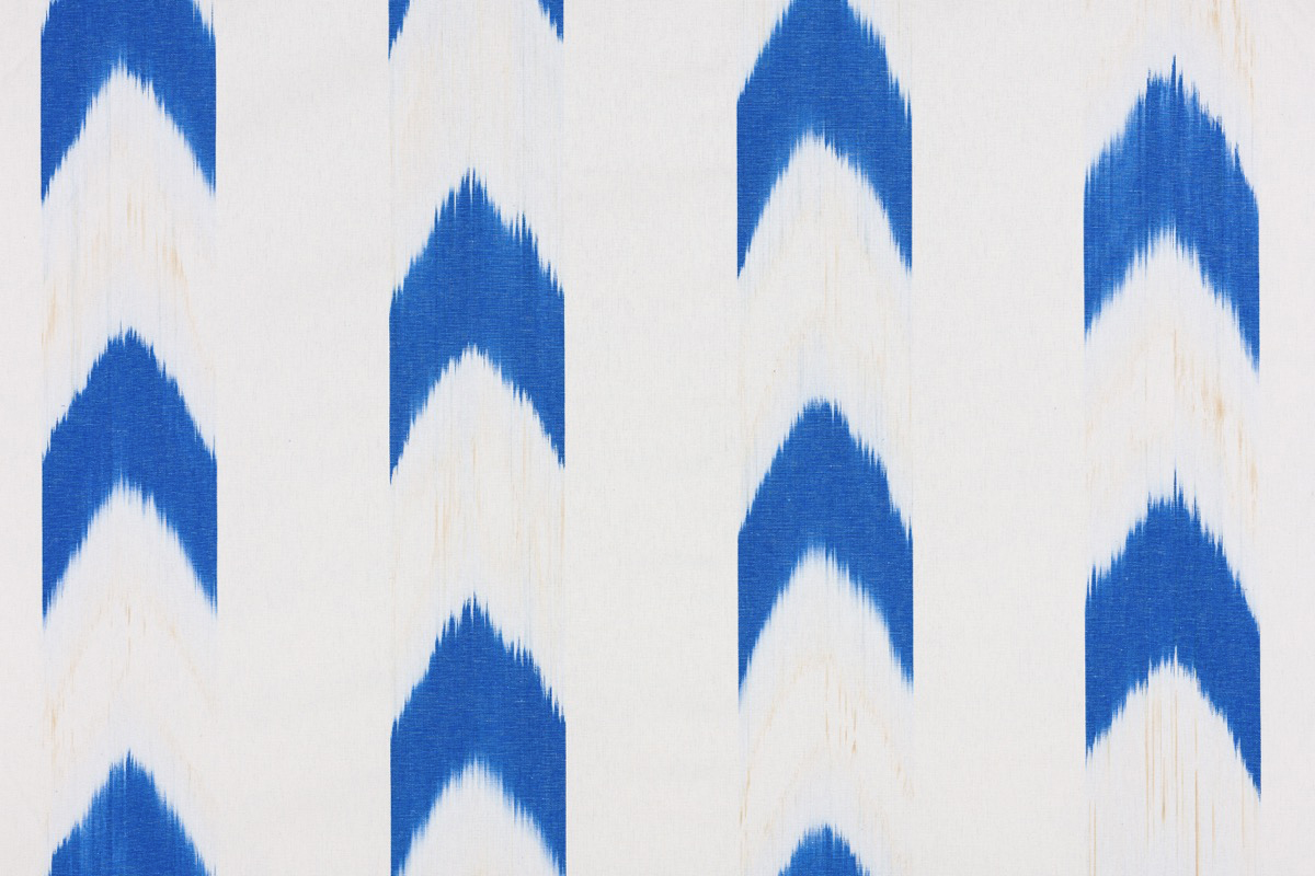 Mallorcan fabric Ikat 60 blue
