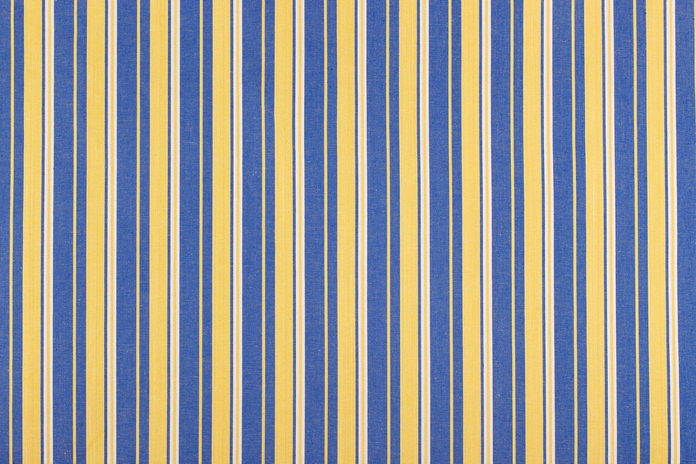 Gestreifter Stoff 228 Goldgelb / blau