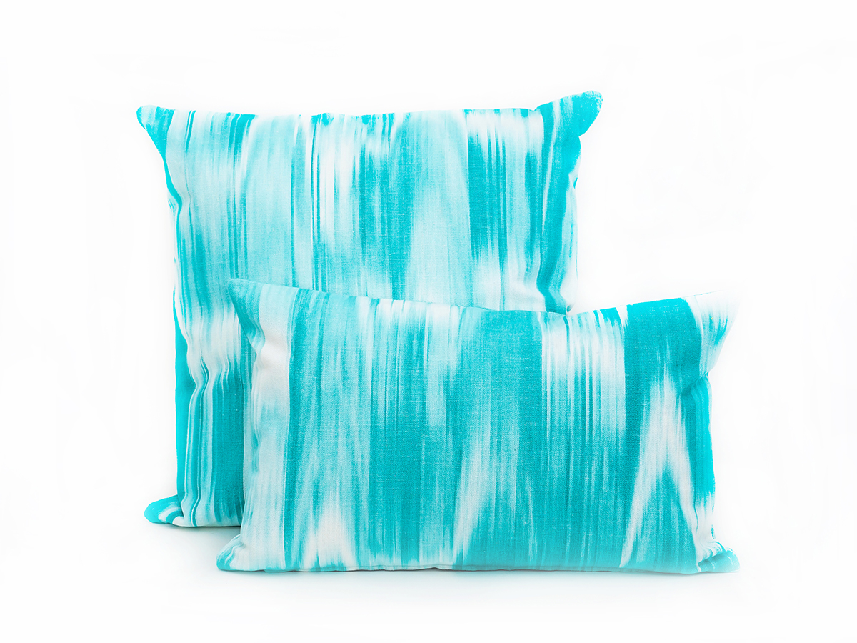 Coixí ikat 101 Turquesa - Imatge 2