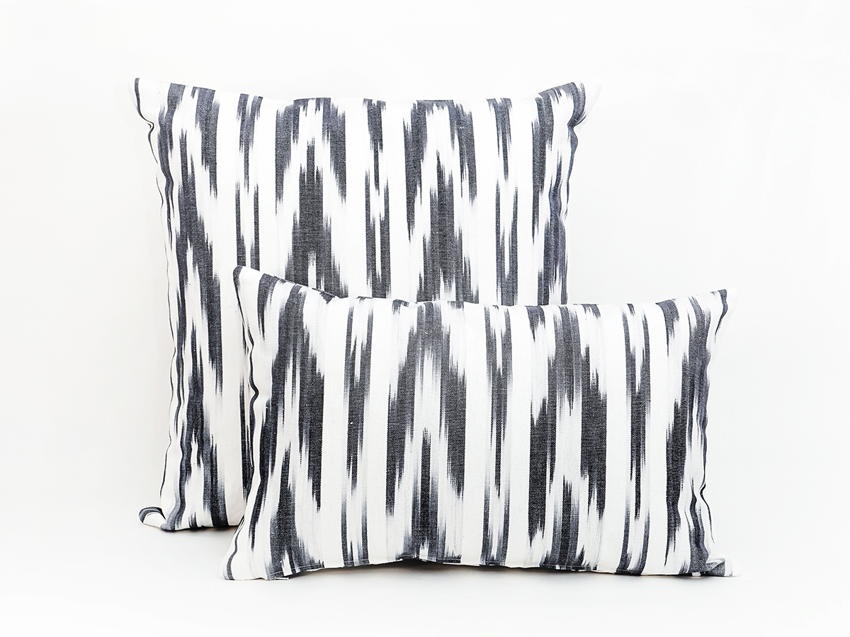 Cojin tela Mallorquina ikat 109 Gris - Imagen 2