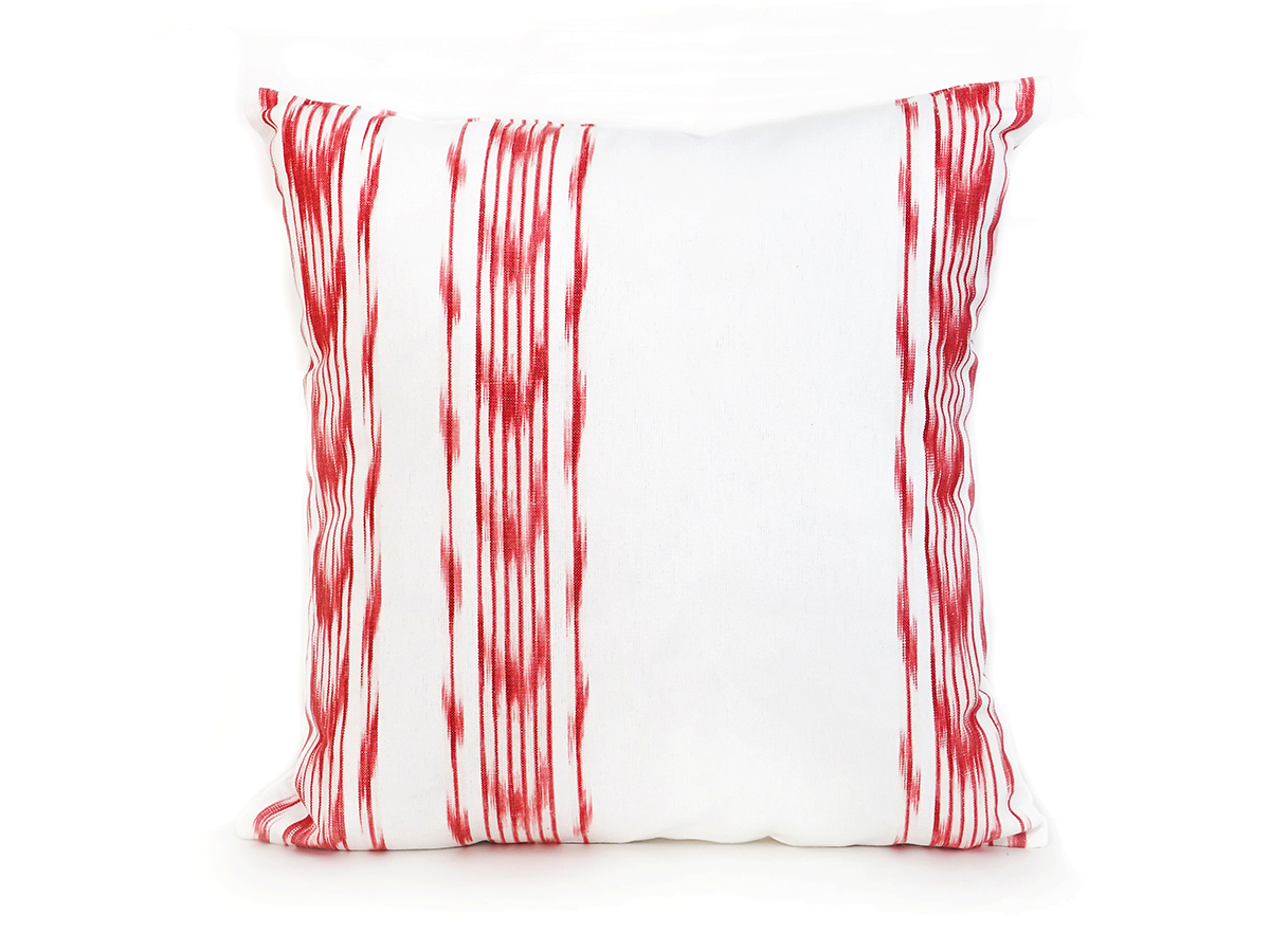 Ikat kissen 235 Bordeaux