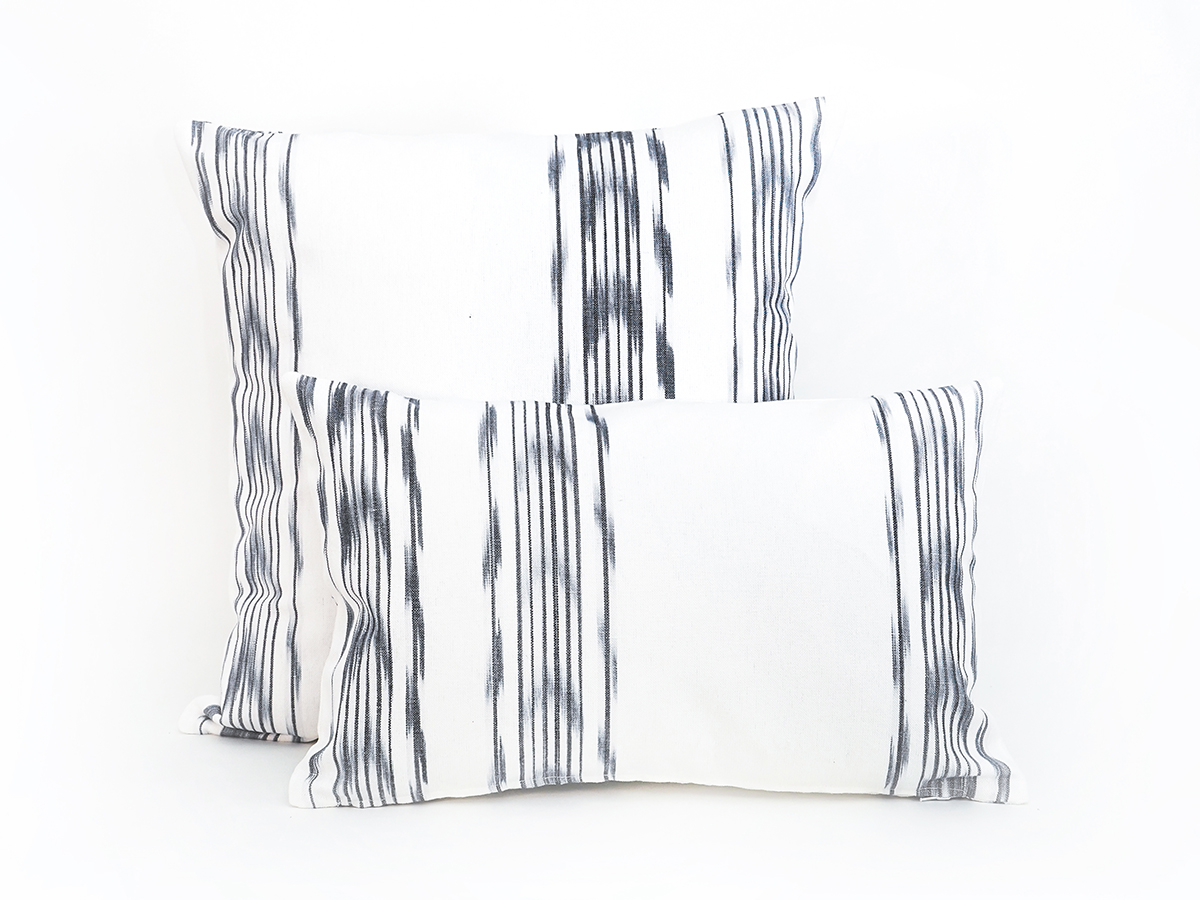 Cojin tela Mallorquina ikat 235 Gris - Imagen 2