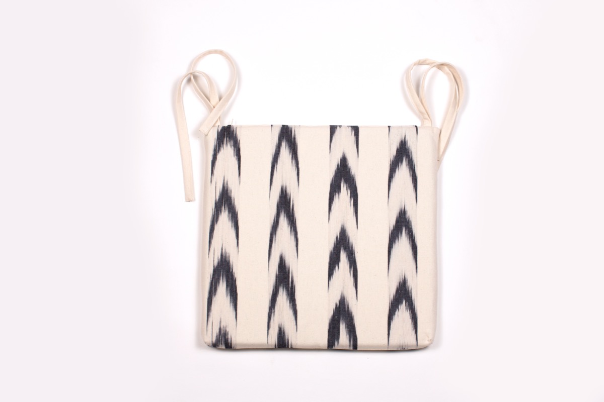 Kissen mit Bändern 61 Schwarz