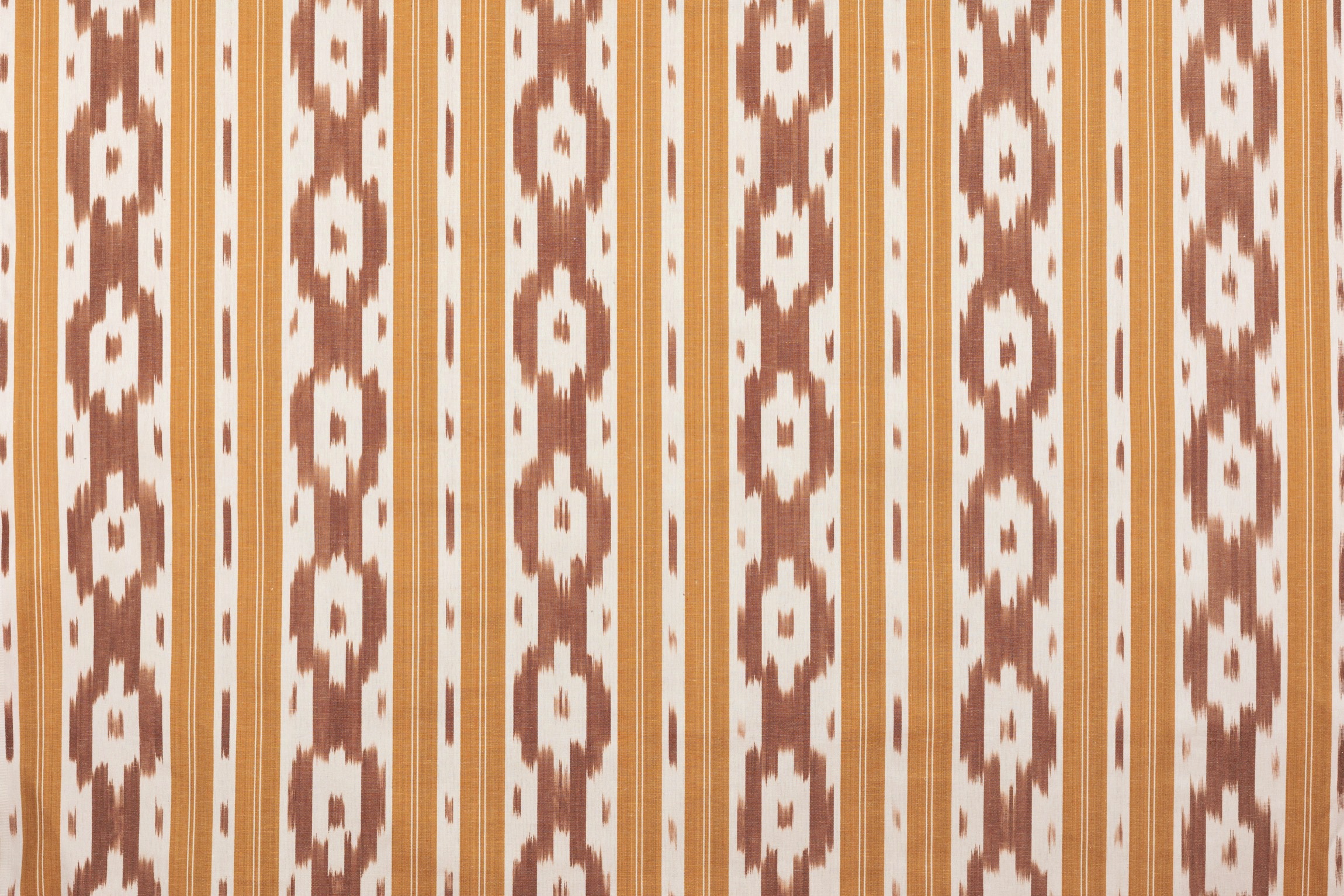 Mallorcan fabric Ikat 104 Brown