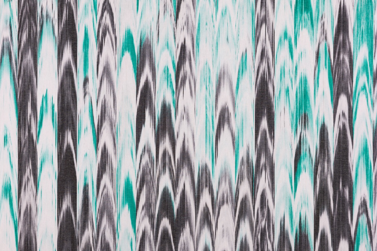 Tela ikat 101 turquesa negre