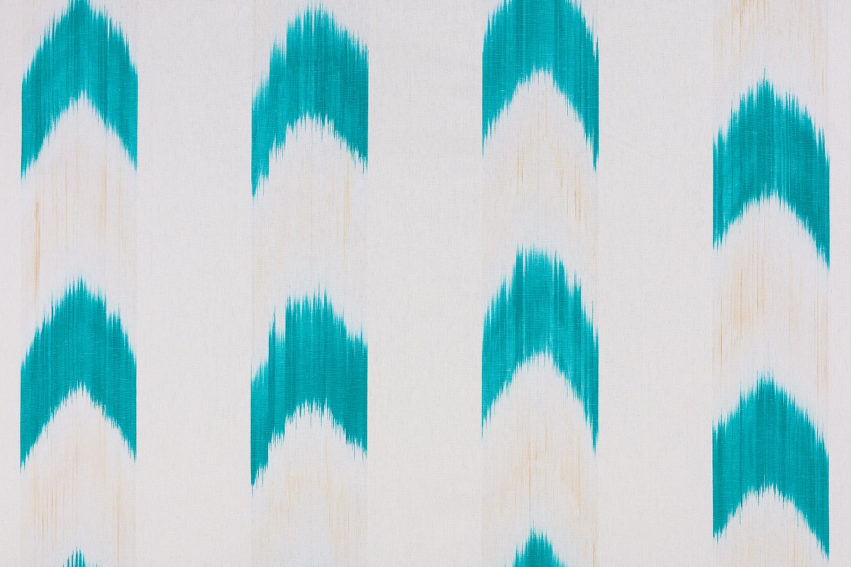 Ikat fabric 60 turquoise