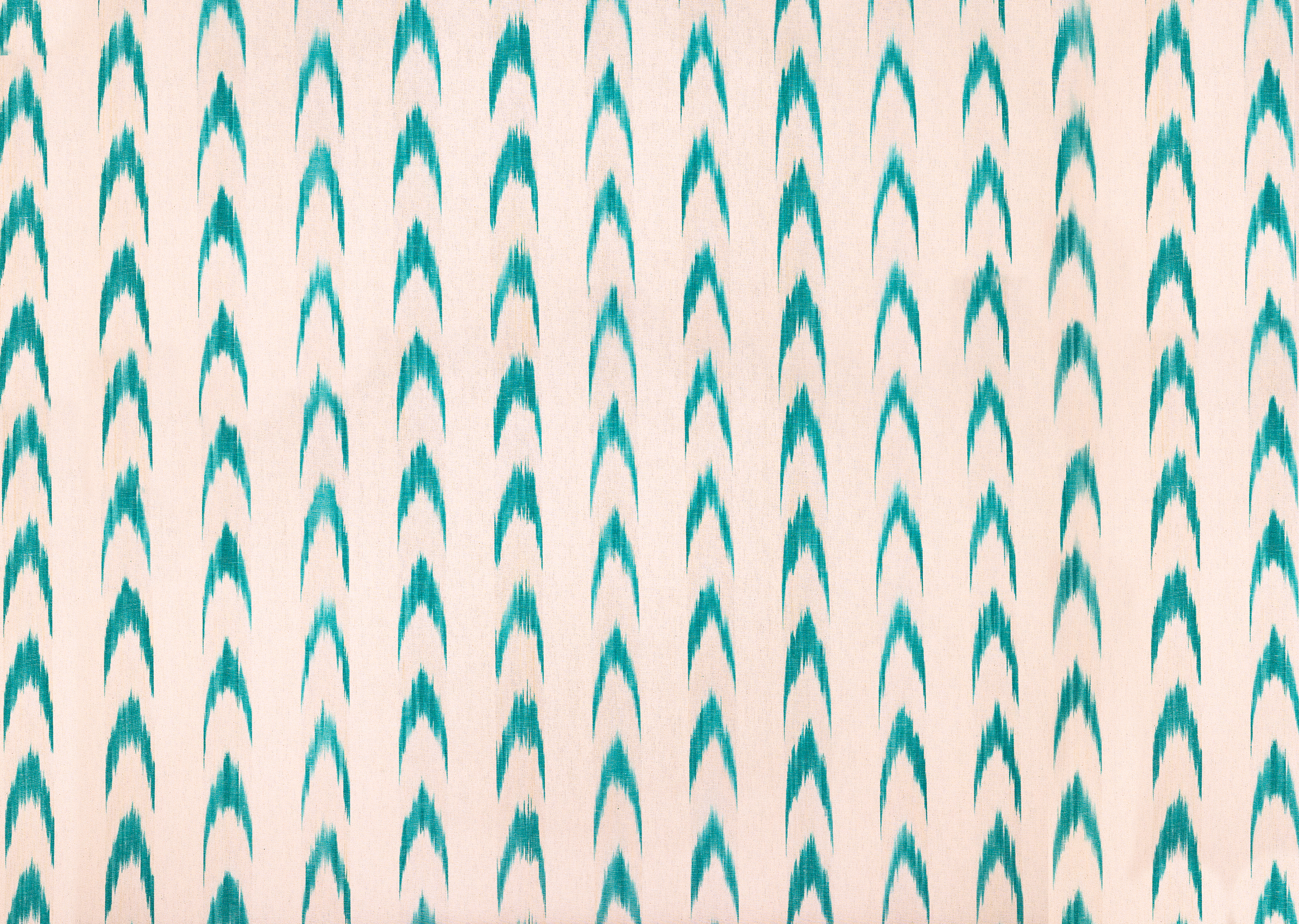 Mallorcan fabric Ikat 61 turquoise