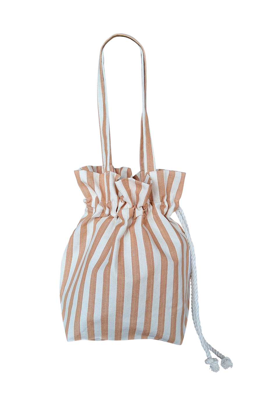 Bolsa fruncida tela Mallorquina 240 Tostado - Imagen 4