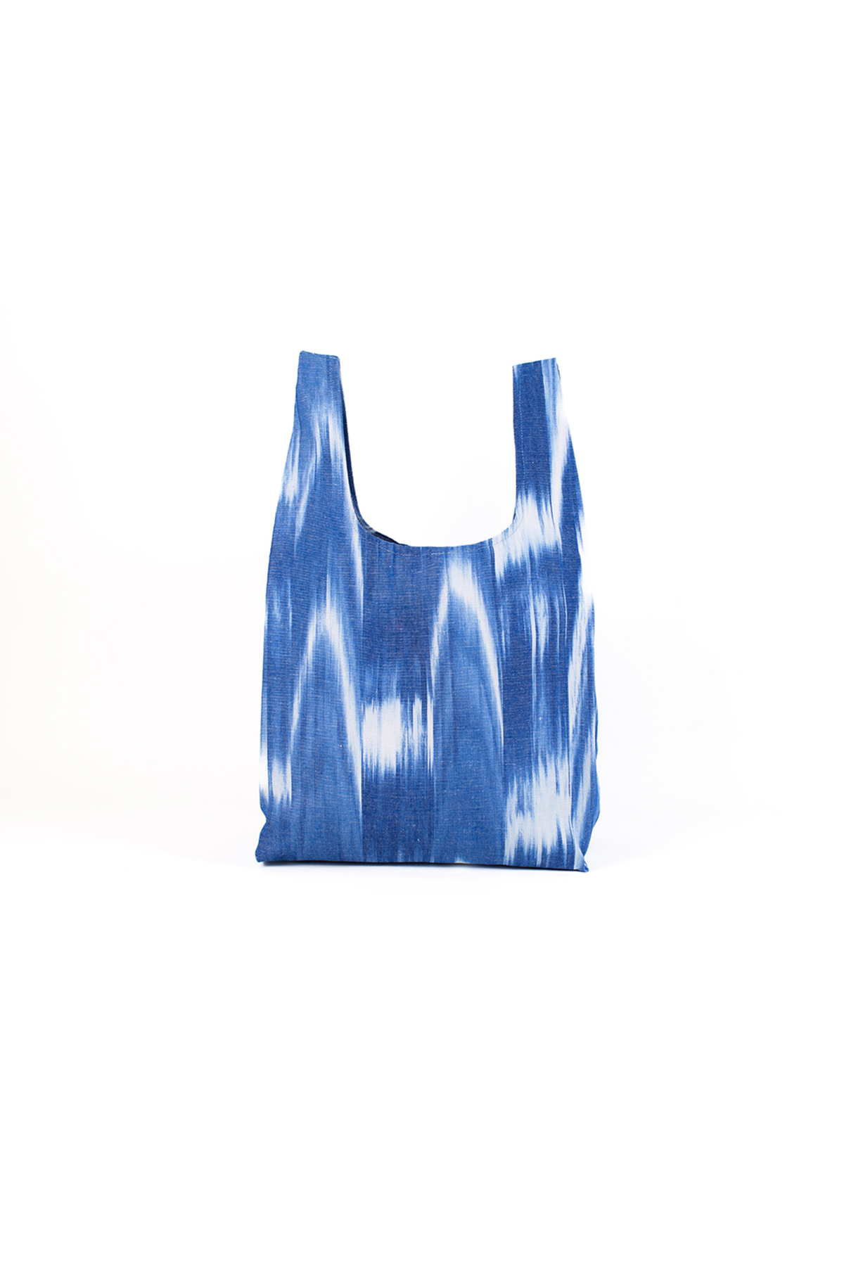 Bossa de compra de tela mallorquina 101 blava