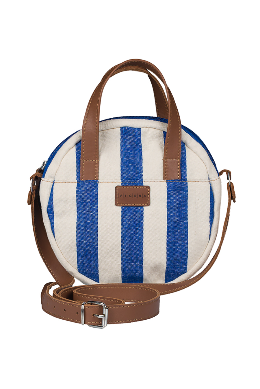 Bossa rodona tela retxes 106 Blau - Imatge 2