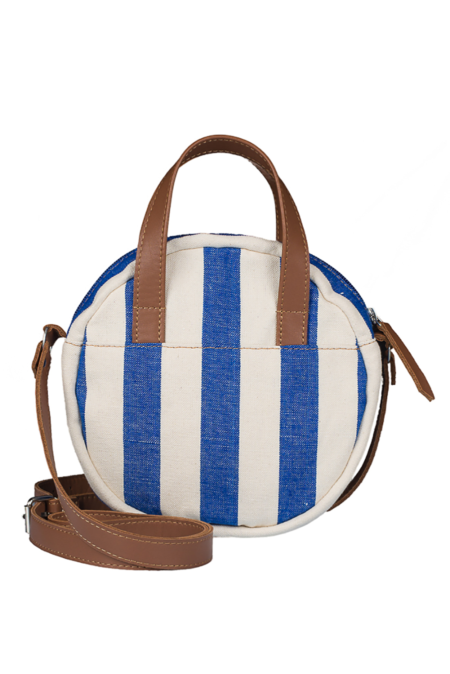 Bossa rodona tela retxes 106 Blau - Imatge 4