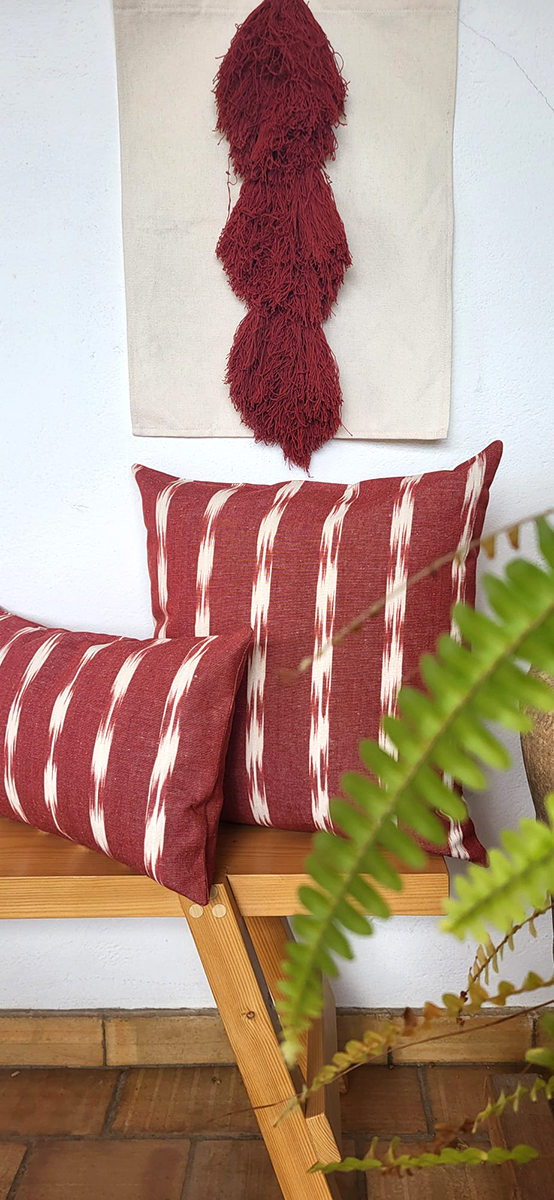 Tapestry mit baumwollgewinde Granat – Bild 2