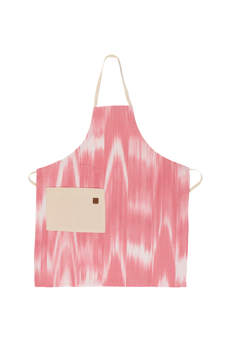 Children's Apron Mallorcan fabric Ikat 101 Pink