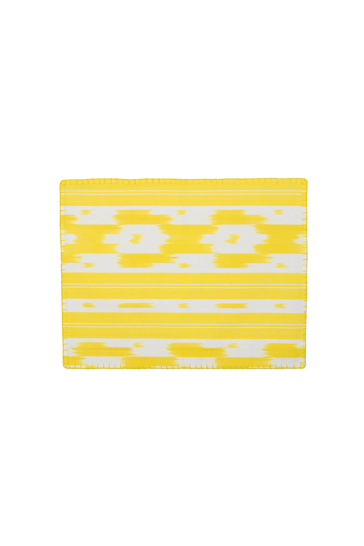 Stich Placemat Mallorcan fabric ikat 104 Yellow