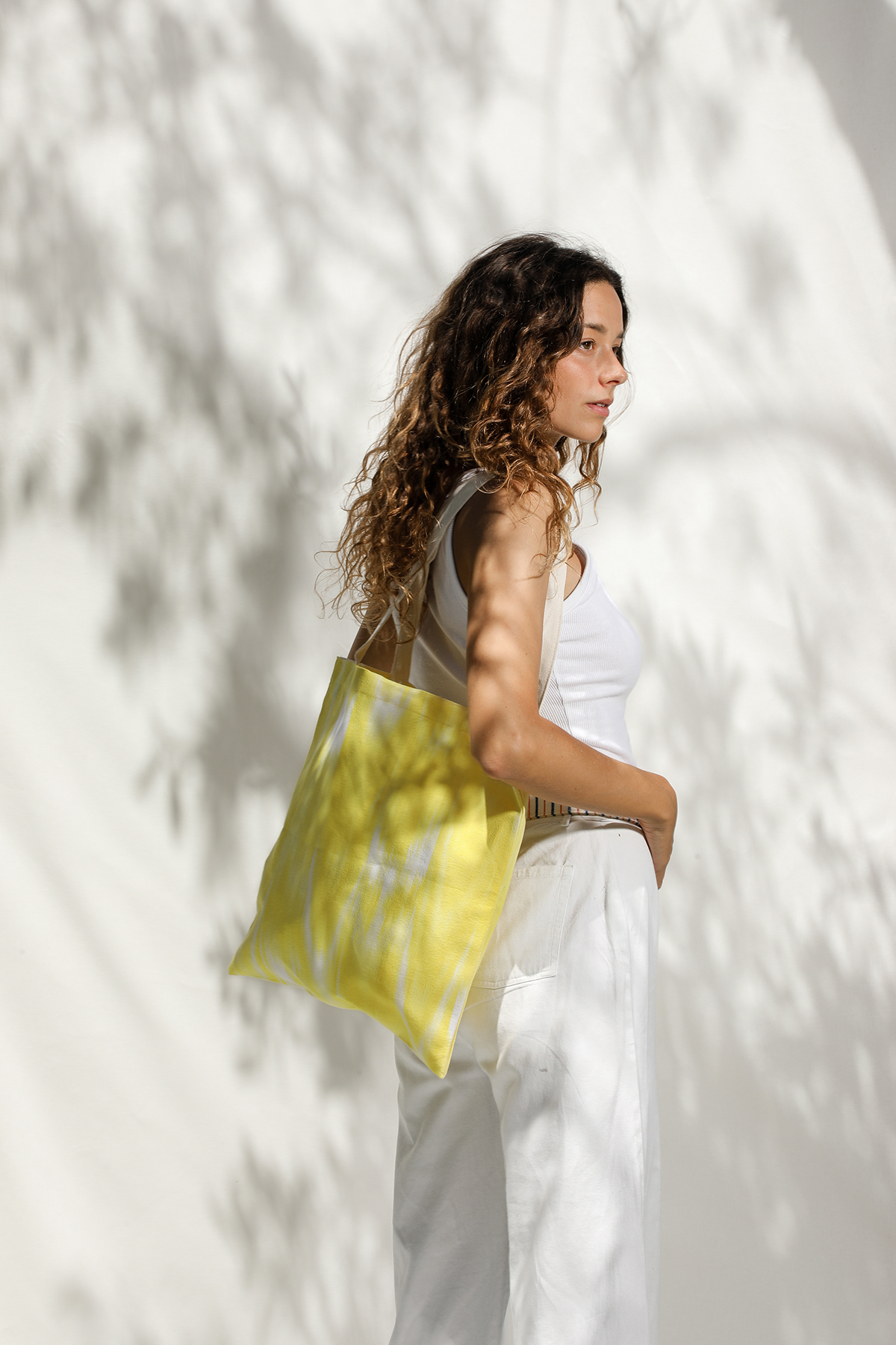 Einkaufstasche Ikat 101 Gelb