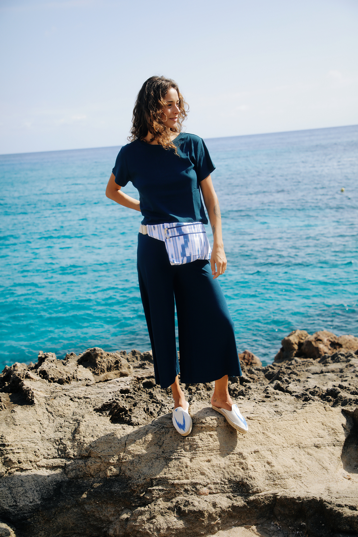 Ikat Gürteltasche 103 Blau – Bild 2