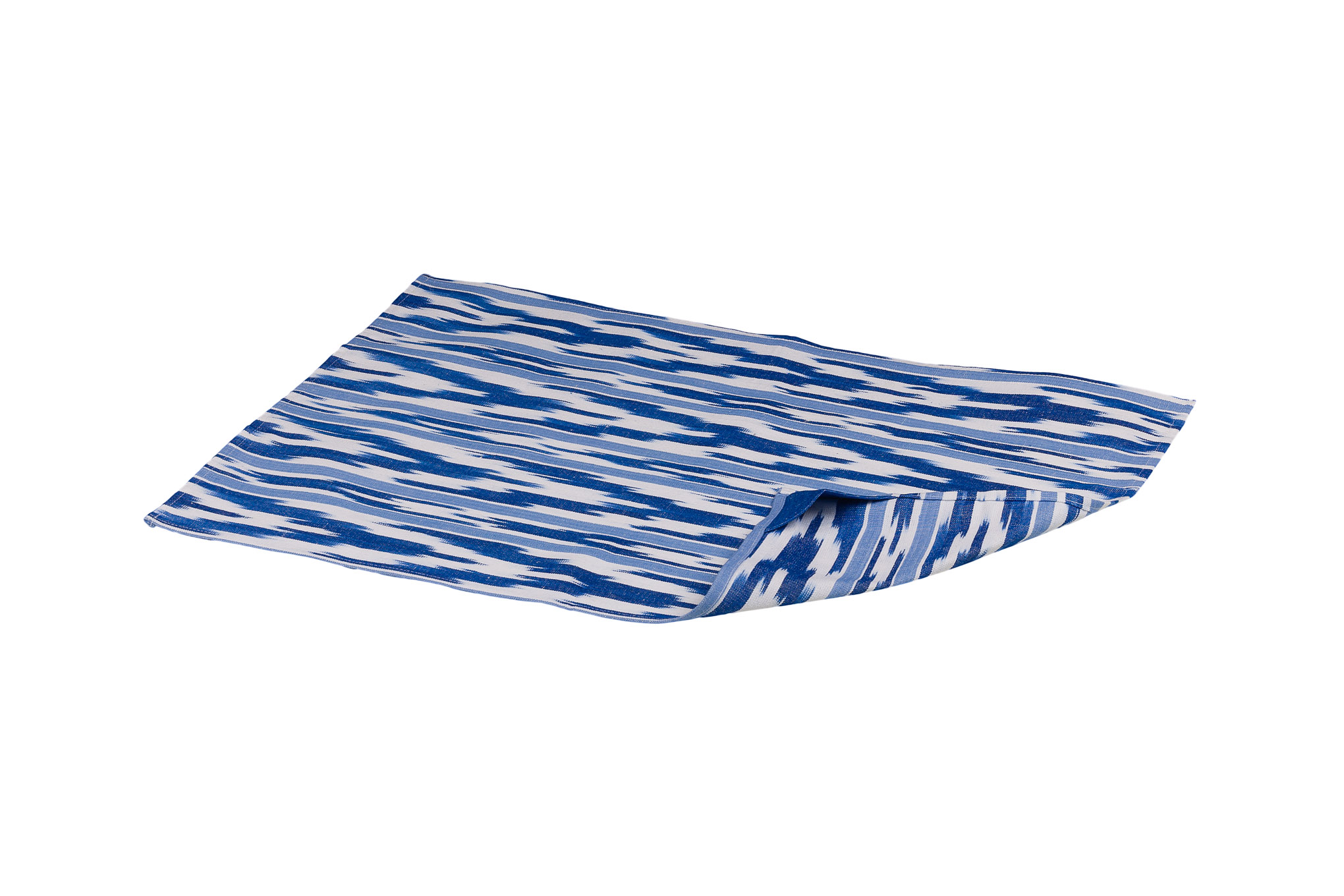 Küchentuch aus Mallorca Stoff ikat 109 Blau