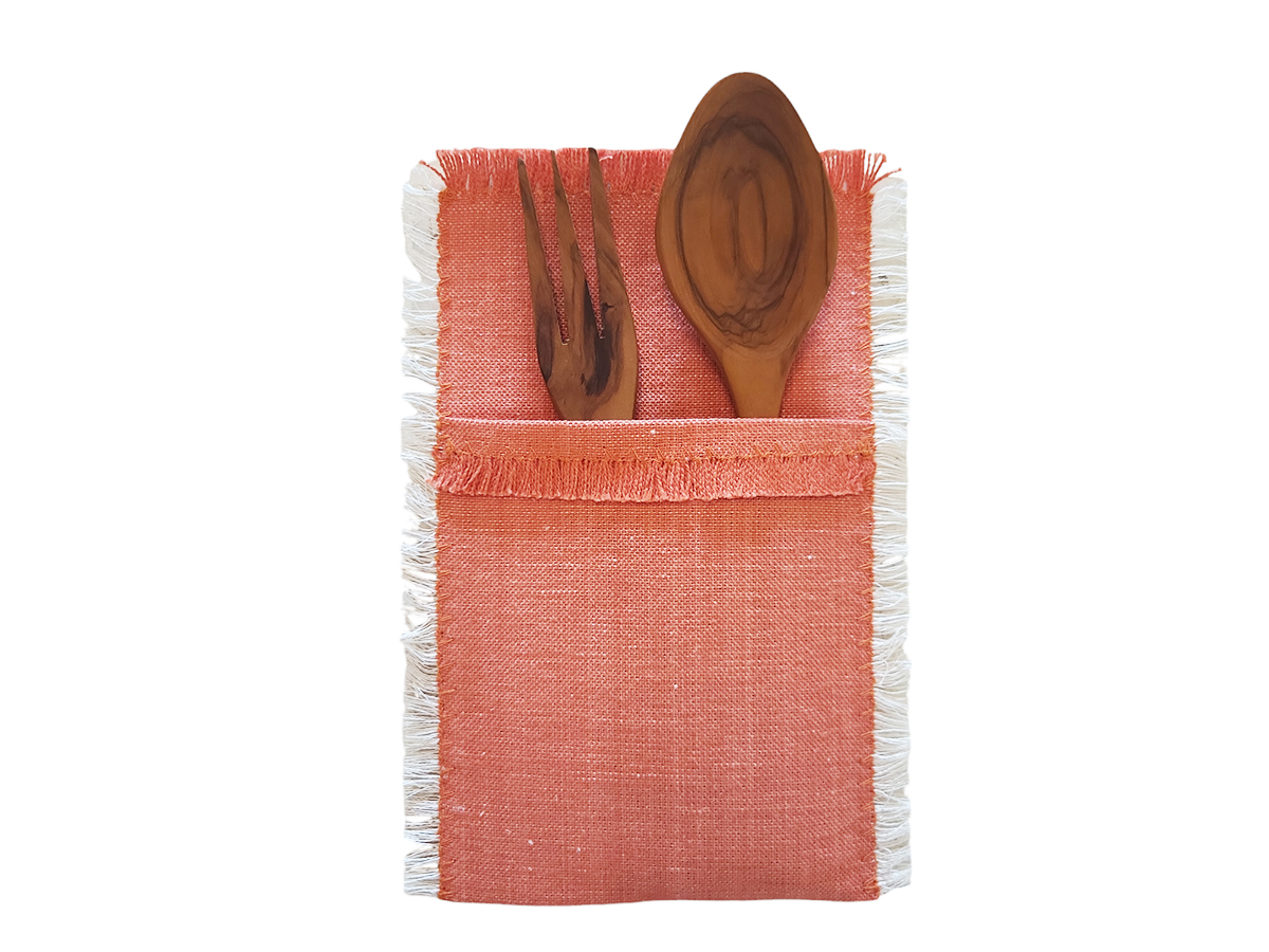 Besteckhalter Stoff 150 Scharlach
