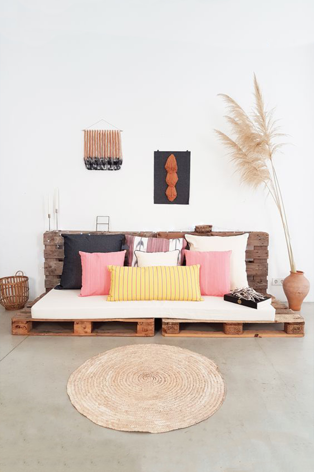 Tapís de tela Negre amb troca Torrat