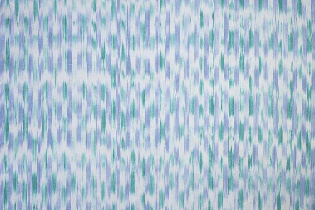 Mallorcan fabric Ikat 110 Turquoise Light Blue