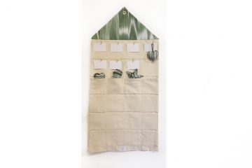 Advent calendar Mallorcan fabric ikat 101 Green