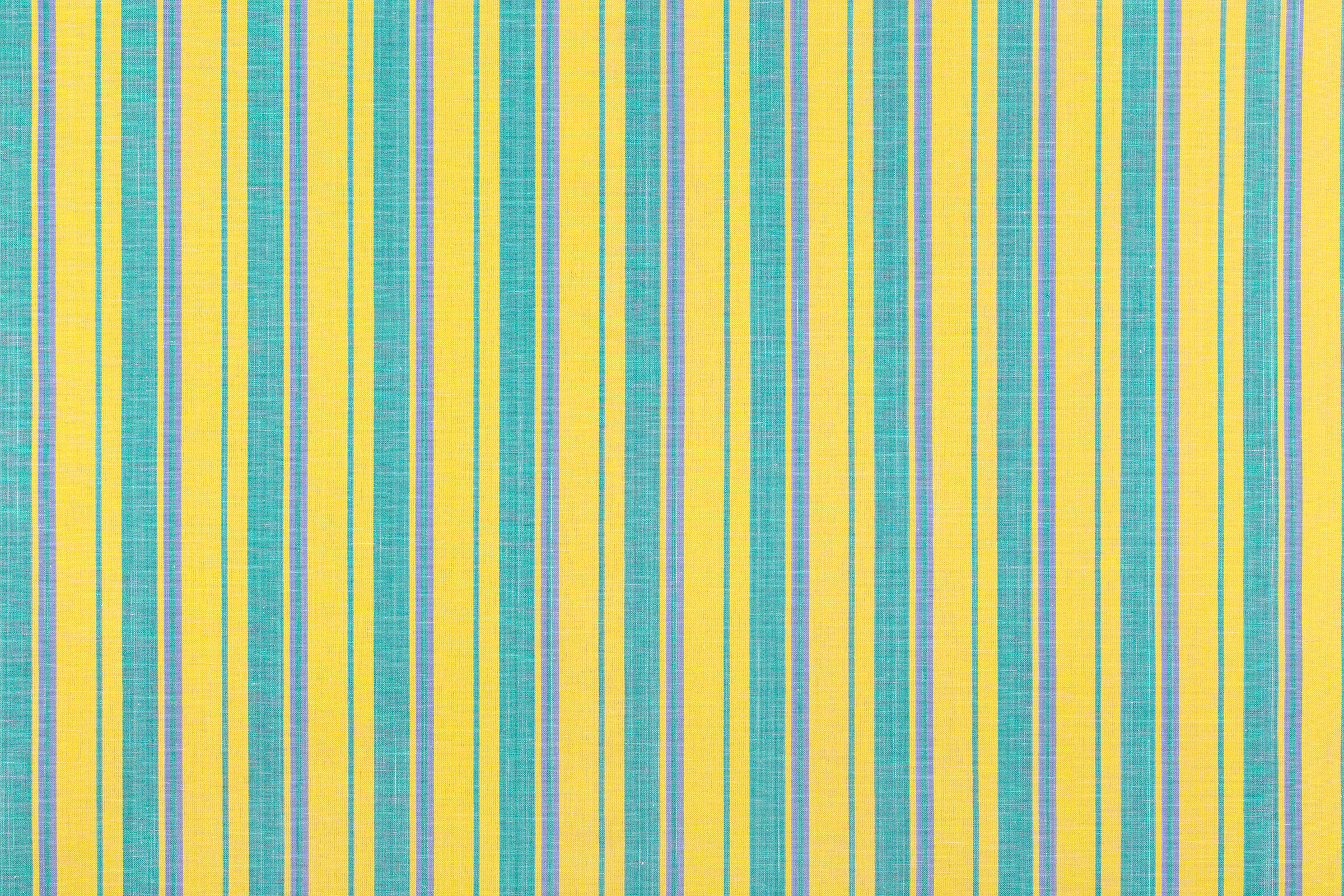 Tela Mallorquina rayas 228 Turquesa Amarillo