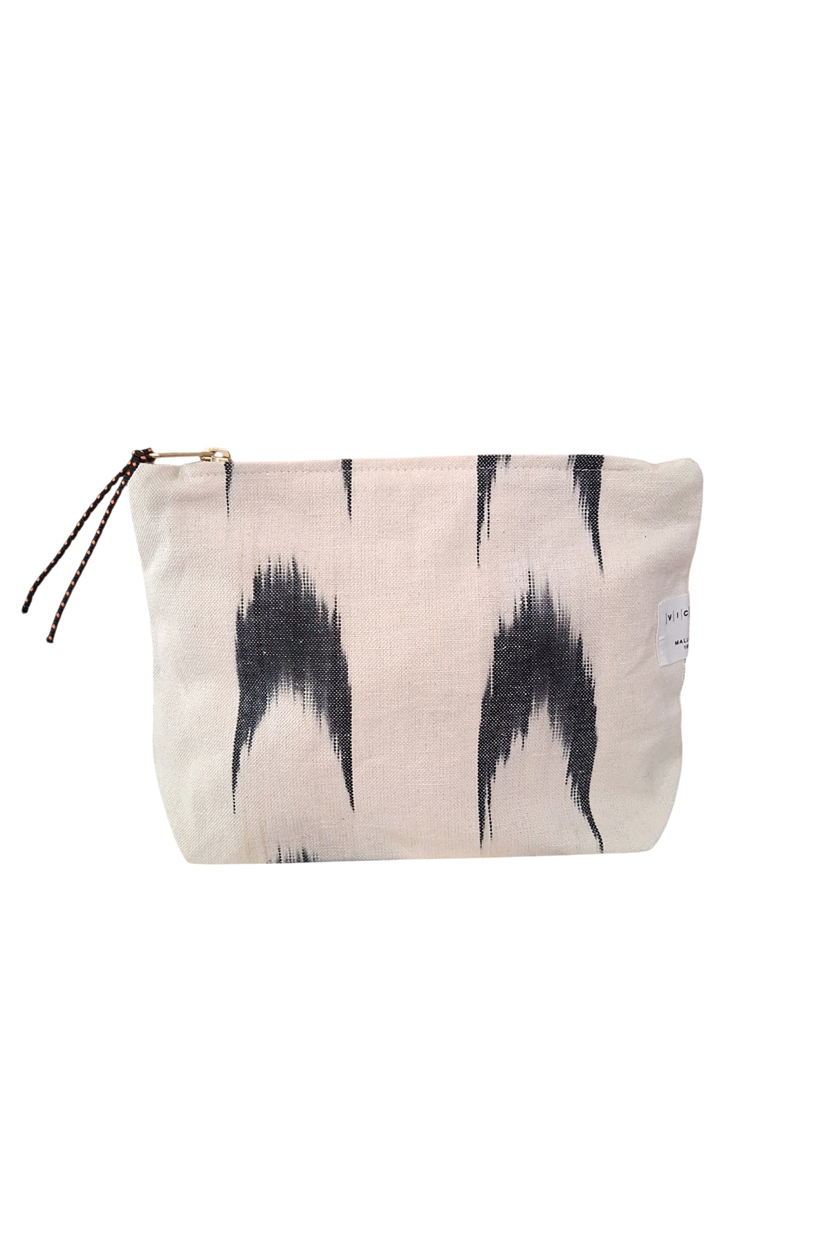 Ona Kulturbeutel ikat 61 Schwarz