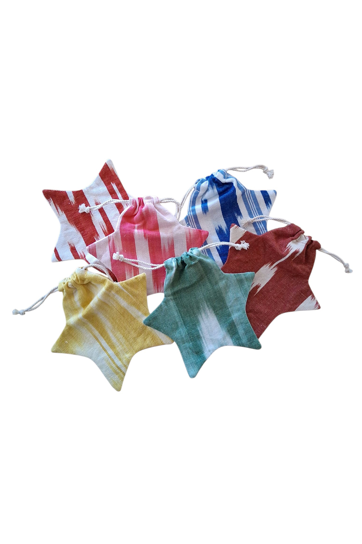 Sternen-Ikat-Tasche 103 Blau – Bild 2