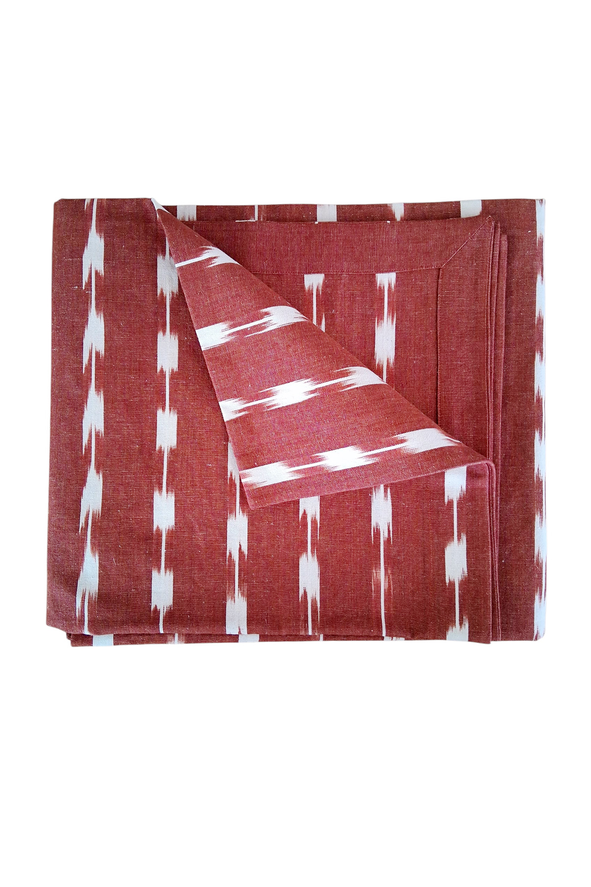 Mallorcan Fabric Mitered Tablecloth 302 Garnet